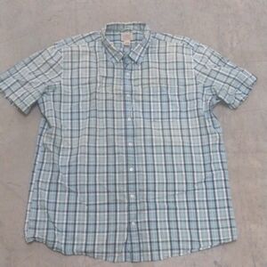 LL Bean Seersucker Plaid